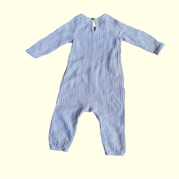 Grayson Collective Pink Jumpsuit Gauze Muslin Long Sleeve Baby Girl 18M - Picture 2 of 6